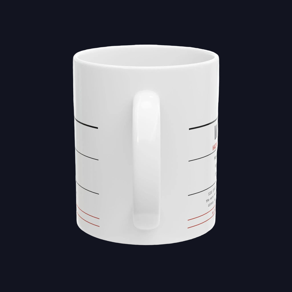 Hazard Warning Mug — Funny Chemistry Gift for Lab Scientists | 11oz Ceramic