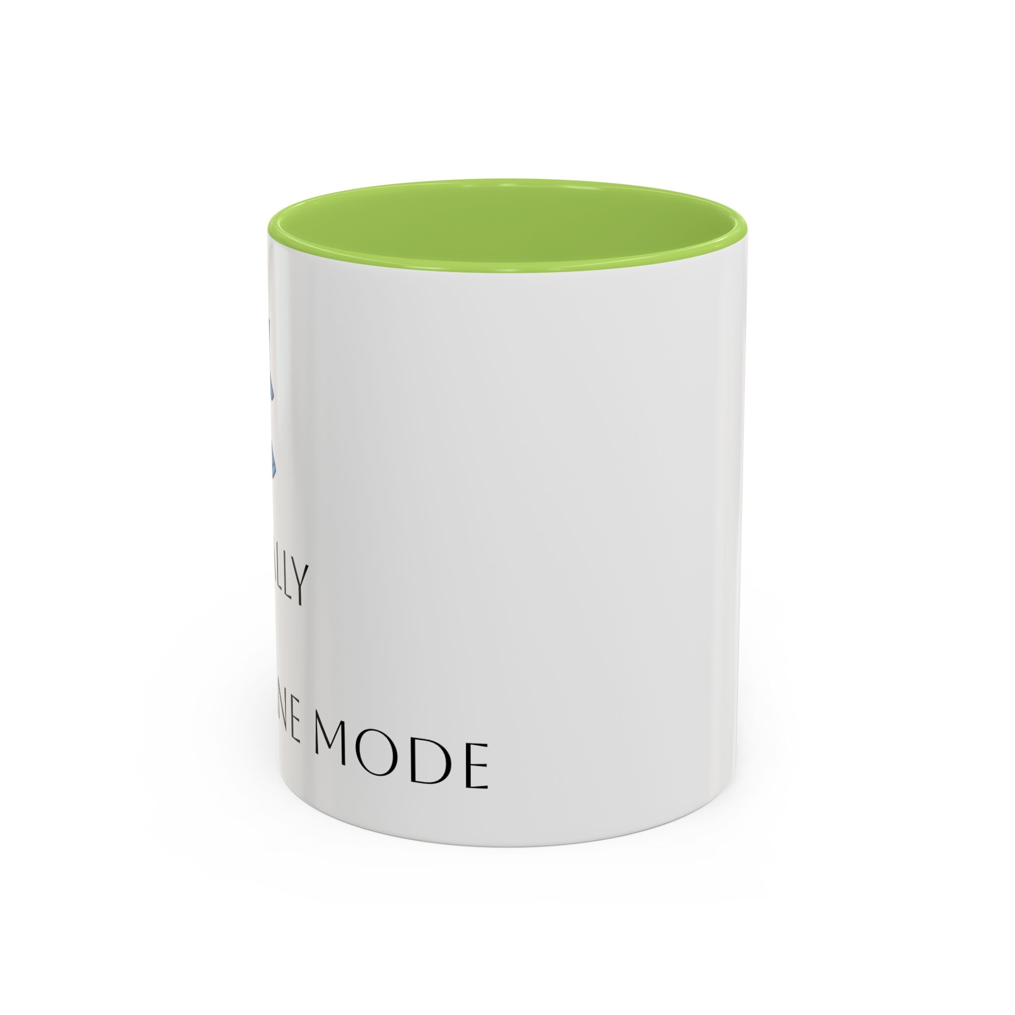 Black Accent Coffee Mug - 'Creative Mode' Minimalist Office Gift