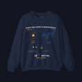 Physics Wavelength Crewneck Sweatshirt — 'Even You Have a Wavelength' Science Graphic