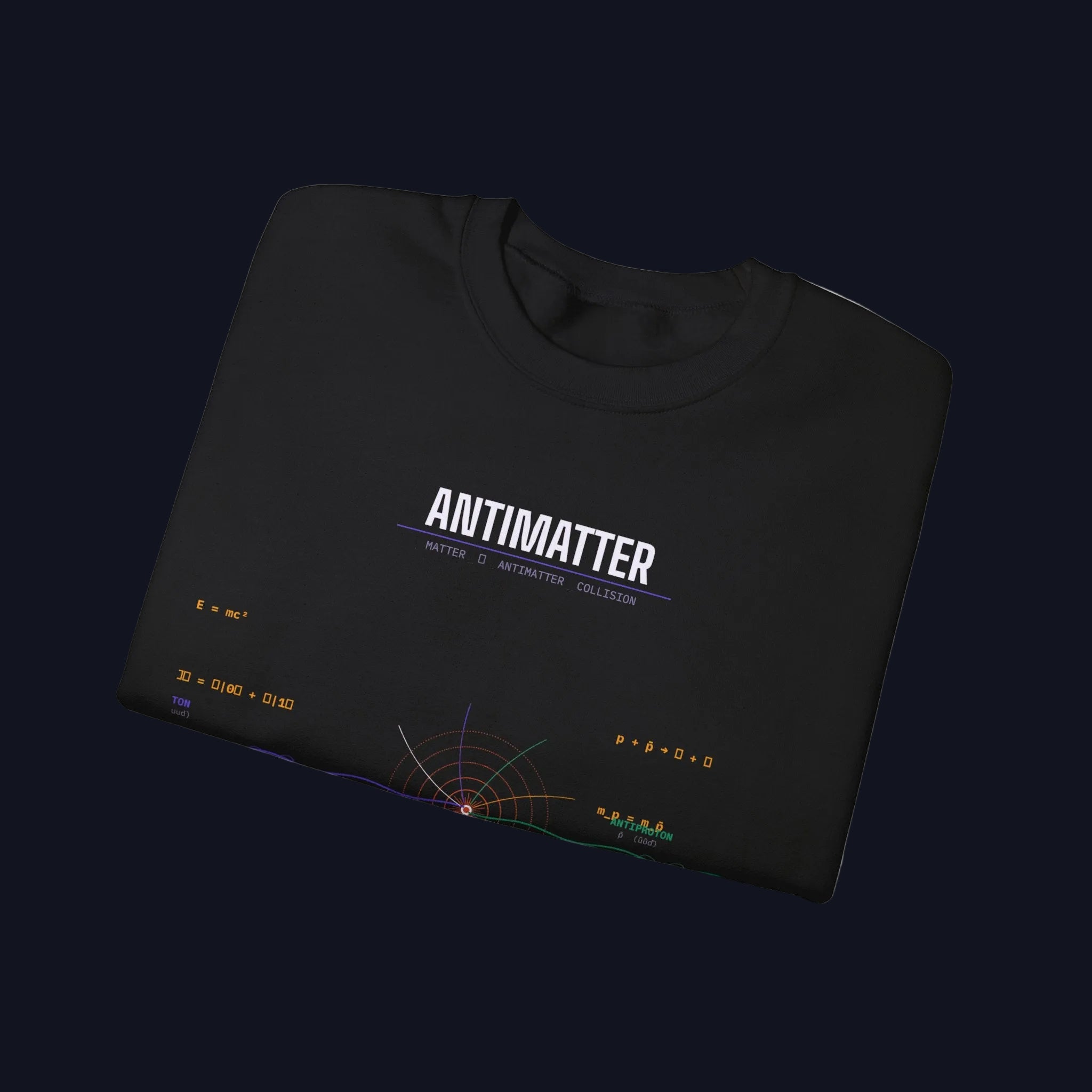 Antimatter Diagram Sweatshirt | Physics Science Crewneck