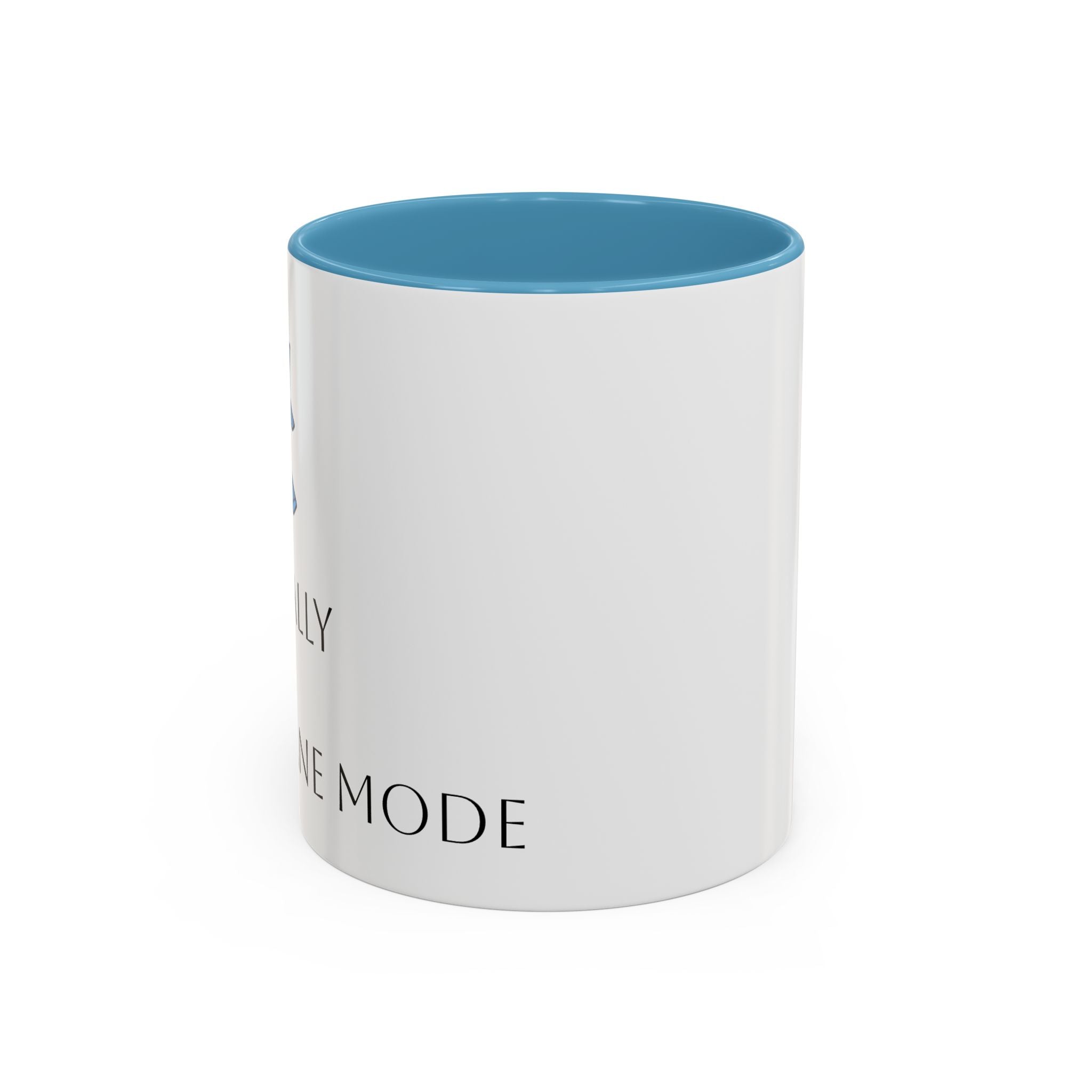 Black Accent Coffee Mug - 'Creative Mode' Minimalist Office Gift