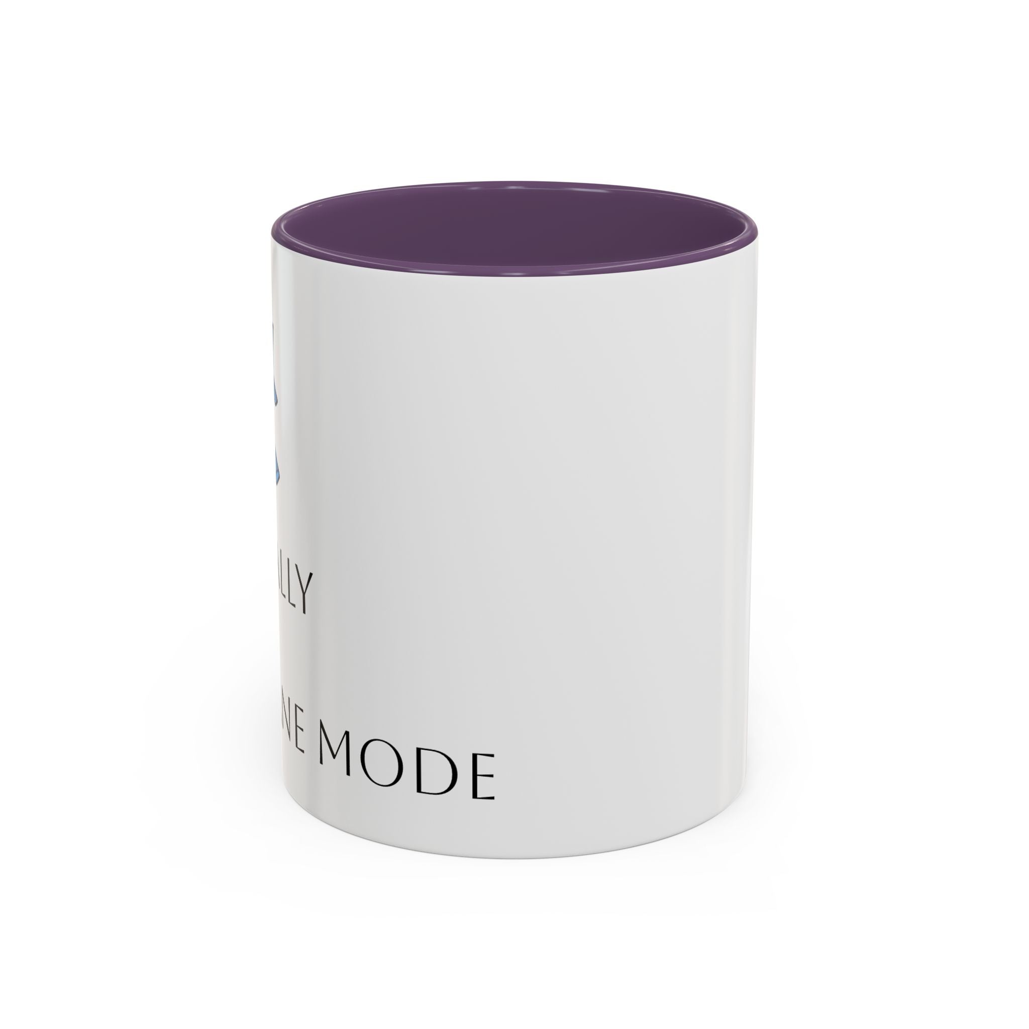 Black Accent Coffee Mug - 'Creative Mode' Minimalist Office Gift