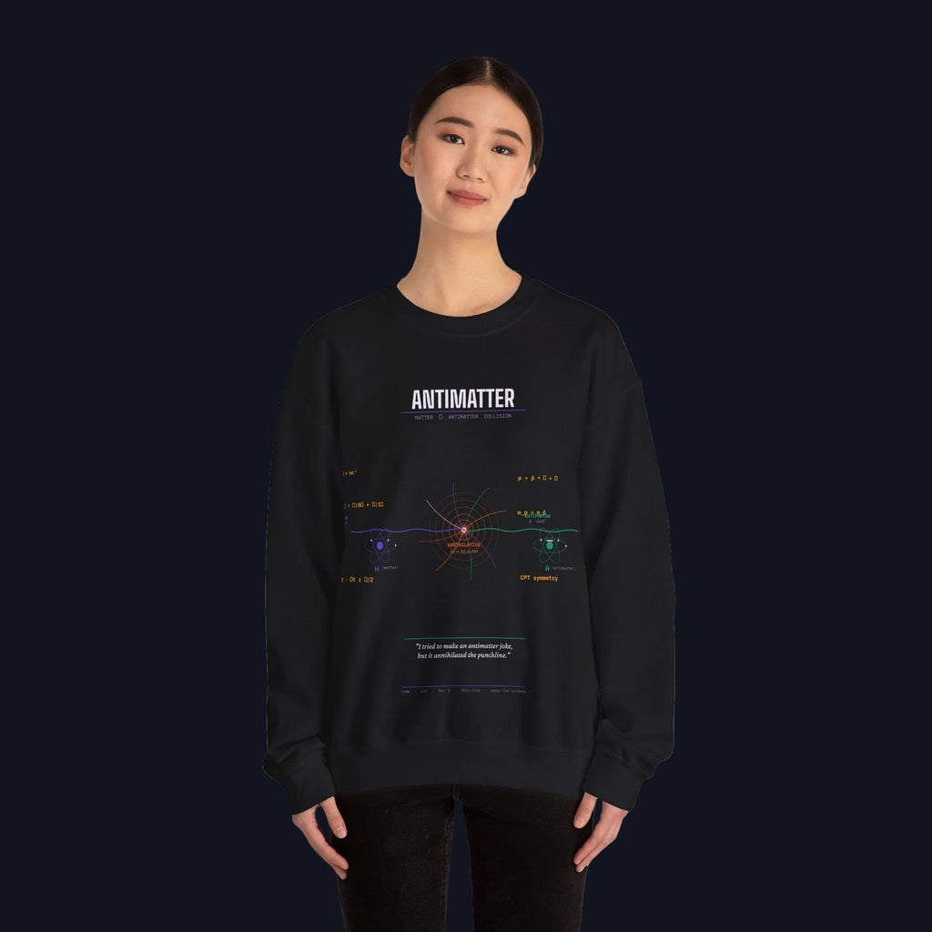 Antimatter Diagram Sweatshirt | Physics Science Crewneck