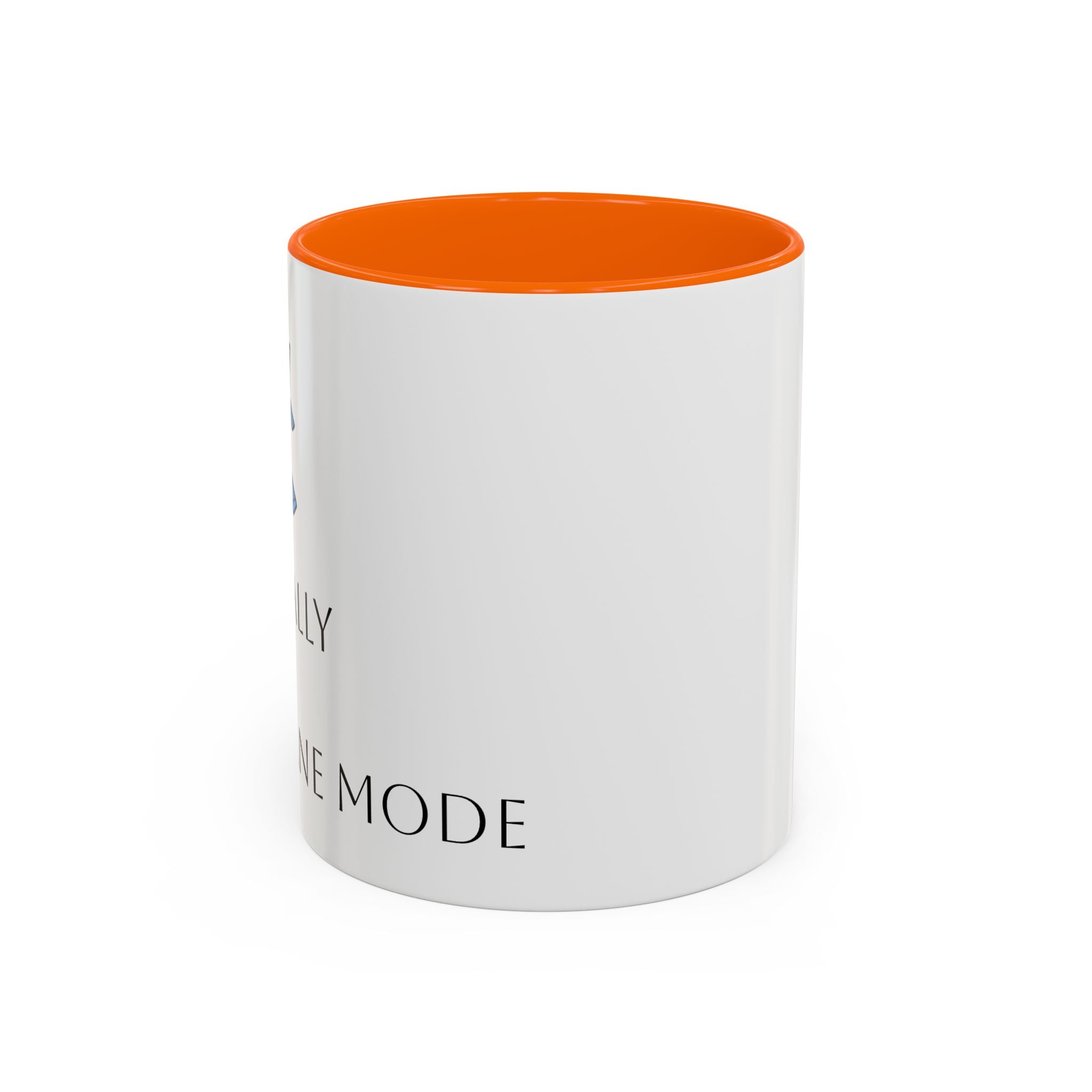 Black Accent Coffee Mug - 'Creative Mode' Minimalist Office Gift