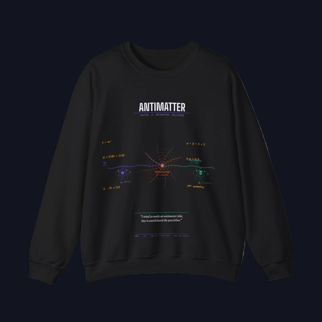 Antimatter Diagram Sweatshirt | Physics Science Crewneck