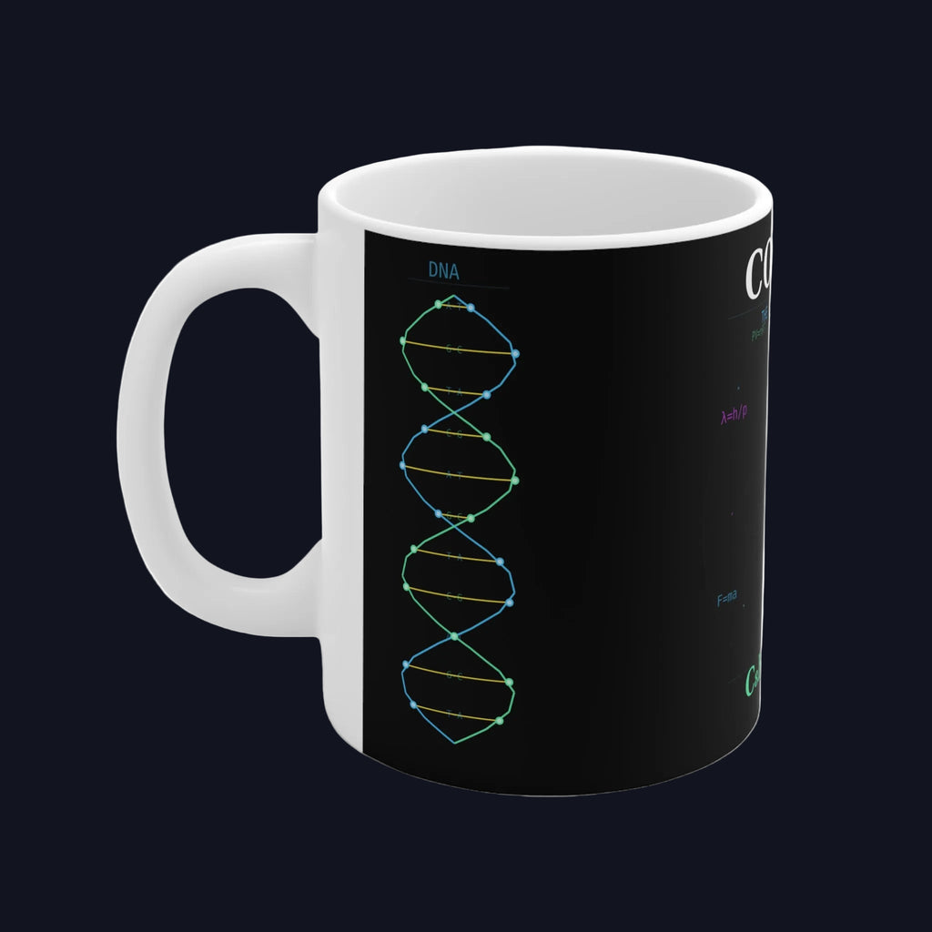 Coffee Chemistry Mug — “Coffee: The Fuel of Science” 11oz/15oz Ceramic