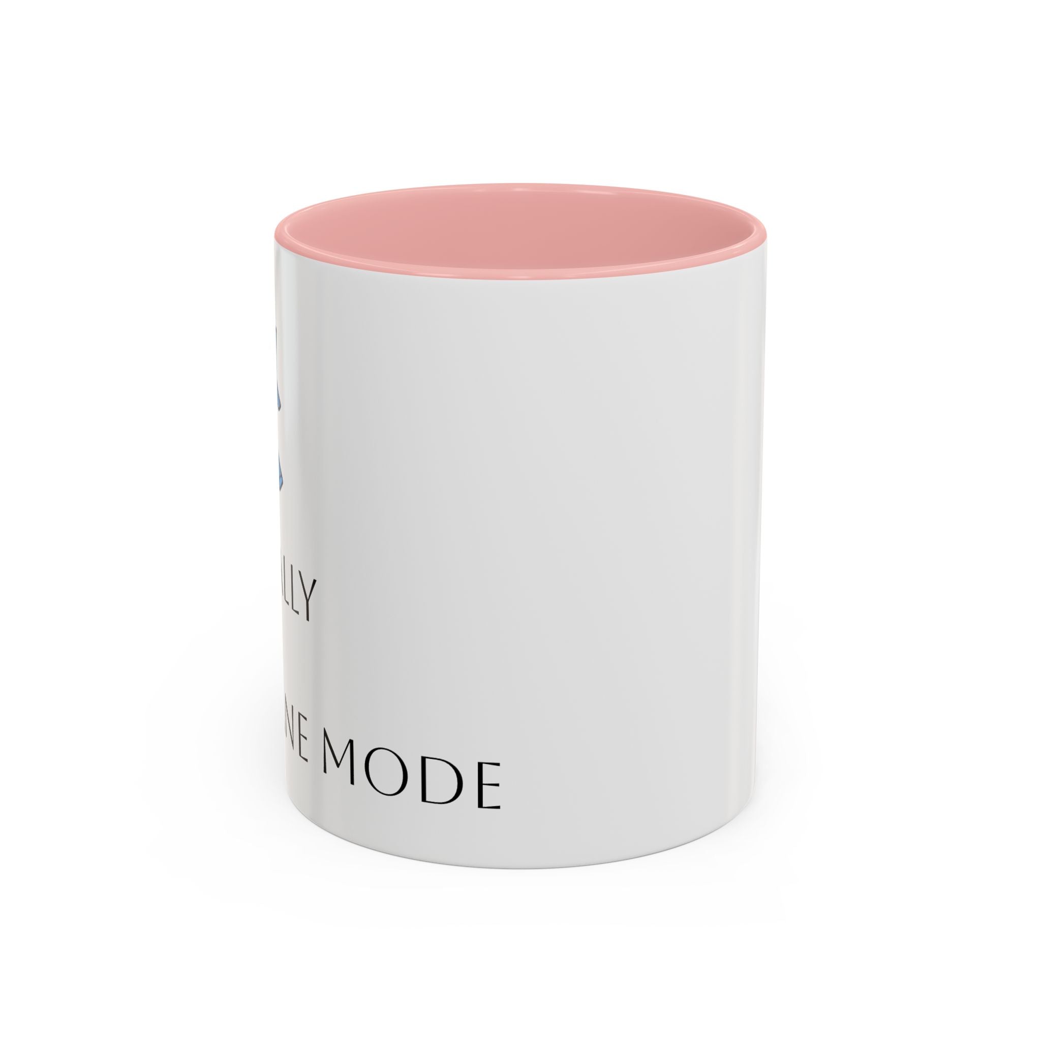 Black Accent Coffee Mug - 'Creative Mode' Minimalist Office Gift
